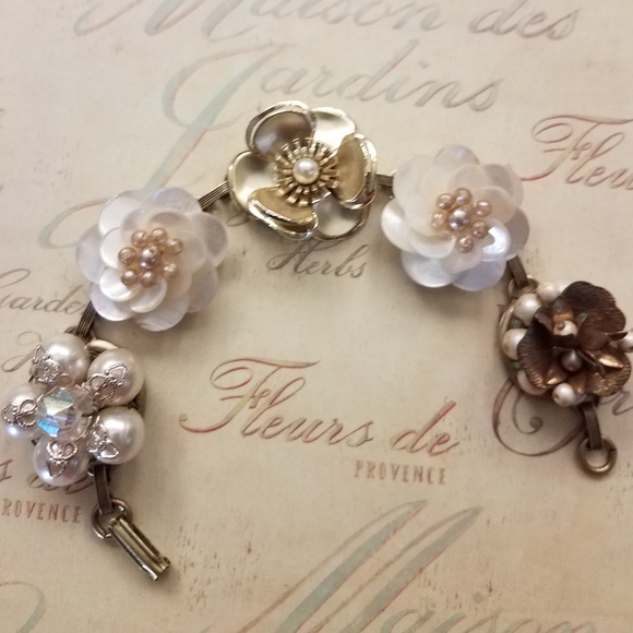 Upcycled Earring Bracelet - Picture 2 of 7